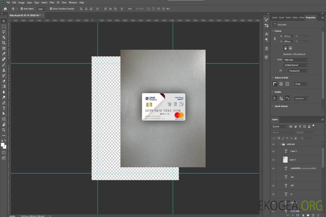Turquie QNB Finansbank Card photolook recto template Turquie QNB Finansbank Card photolook recto template